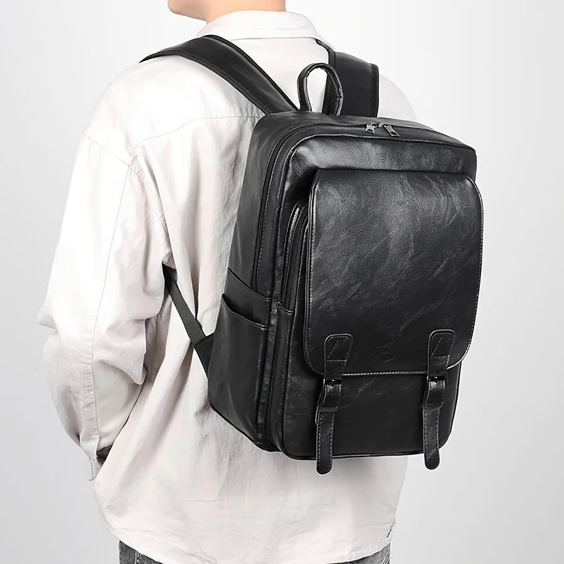 Mochila Executiva Britânica Para Notebook - Couro Legitimo