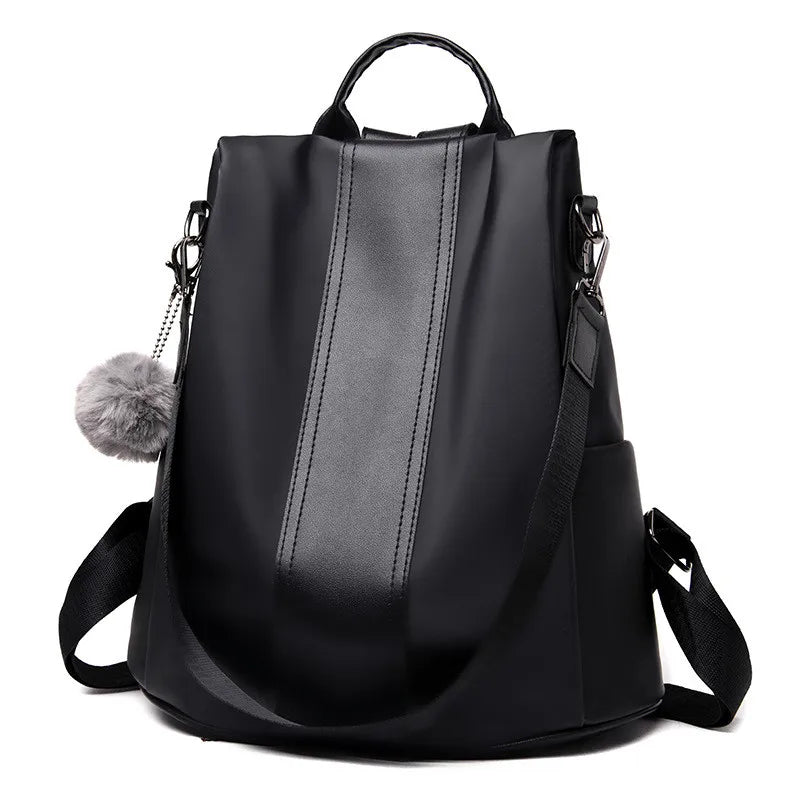 Mochila Feminina Rivet Antifurto - Material Nylon - Impermeável
