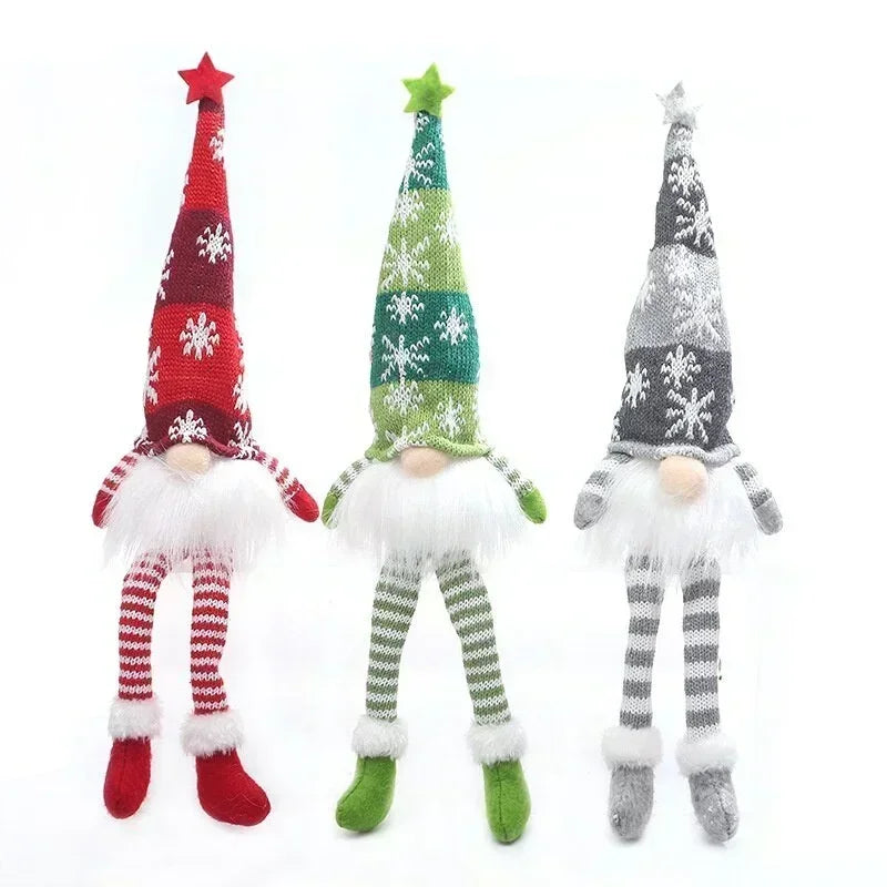 Decoração de Natal Fofo Gnomos com Luzes Natalina
