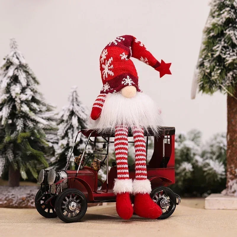 Decoração de Natal Fofo Gnomos com Luzes Natalina