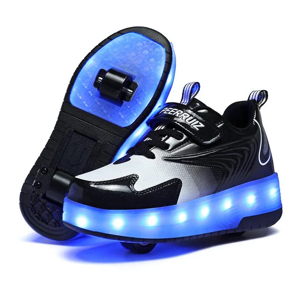Tênis Infantil Pumello com Rodinhas e Luzes LED ( Promoção Kids Loja Morada )