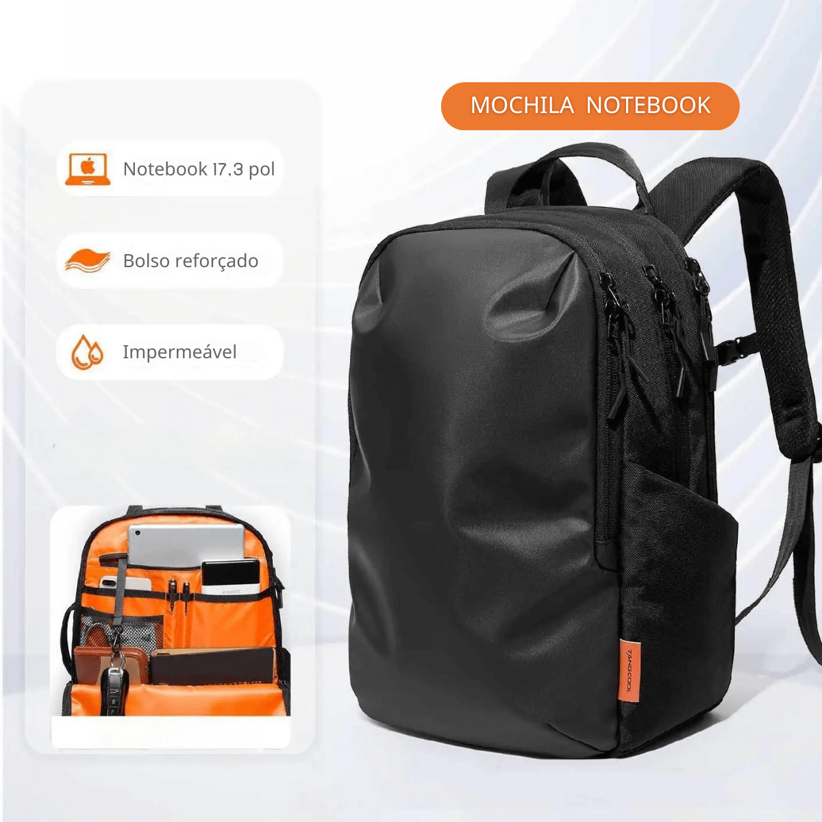 Mochila Levi Para Notebook Impermeável - Grande Capacidade