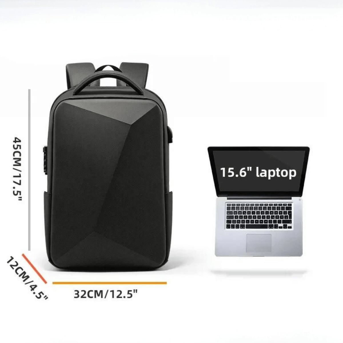 Mochila Leny Antifurto Impermeável Com Senha e Porta USB