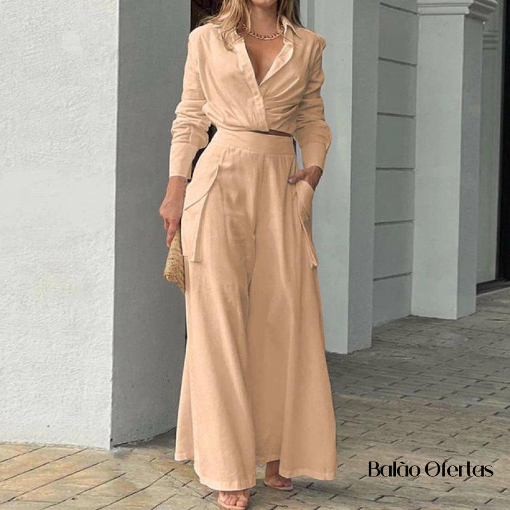 Conjunto Feminino Casual Nina - Moda Feminina Morada
