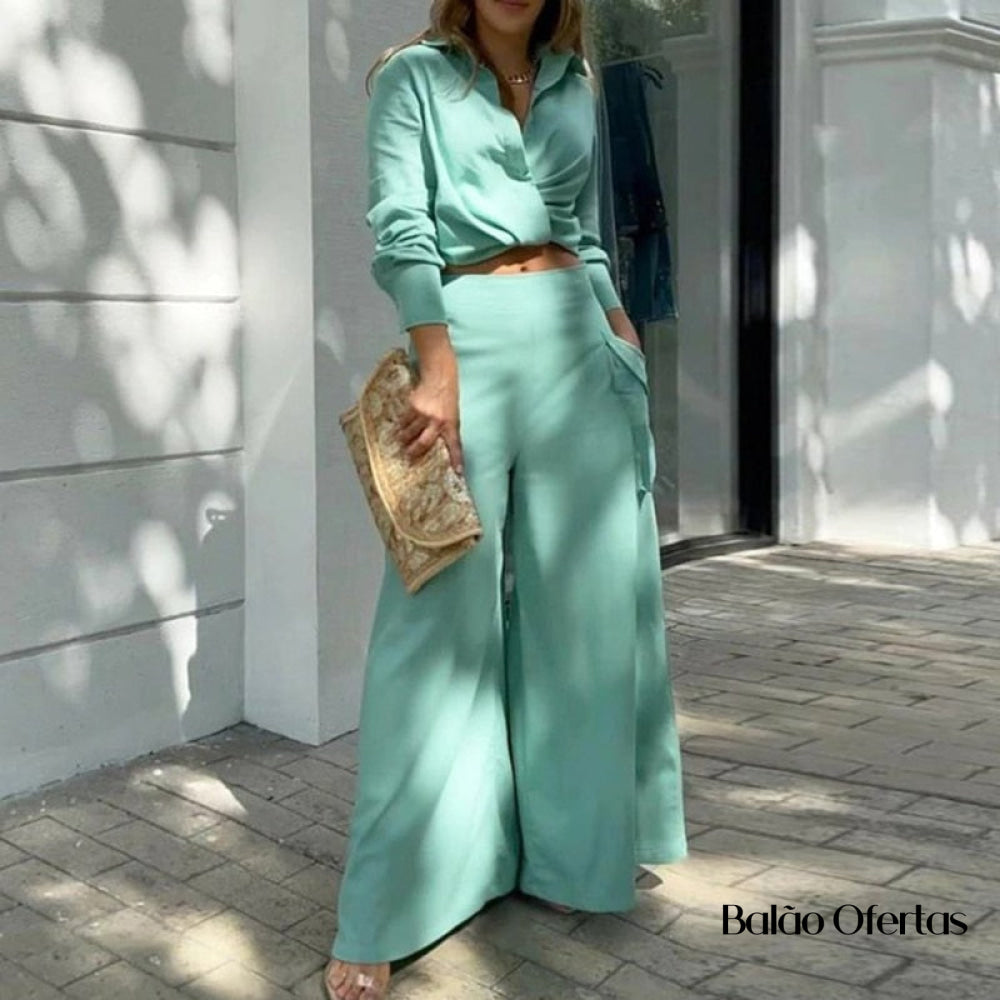 Conjunto Feminino Casual Nina - Moda Feminina Morada