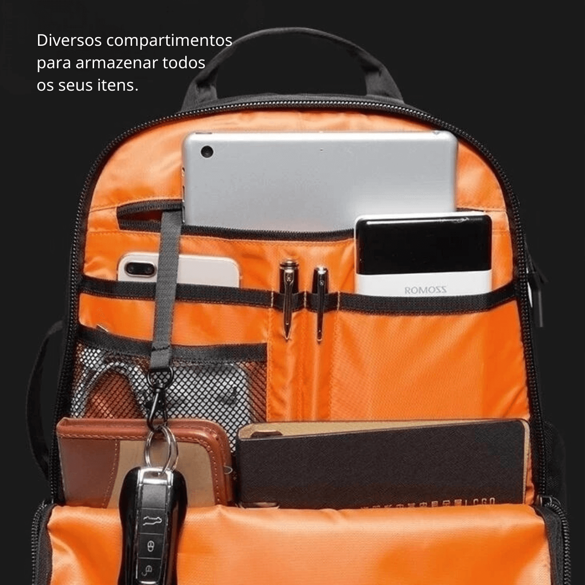 Mochila Levi Para Notebook Impermeável - Grande Capacidade