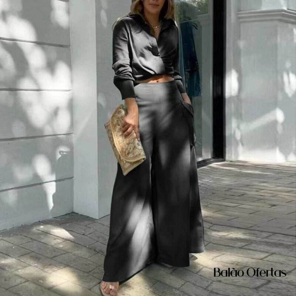 Conjunto Feminino Casual Nina - Moda Feminina Morada