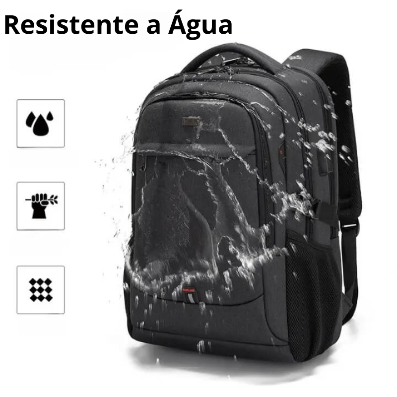 Mochila Executiva Luxo e Conforto LM91 - Notebook 17'', Impermeável e Porta USB - Loja Morada