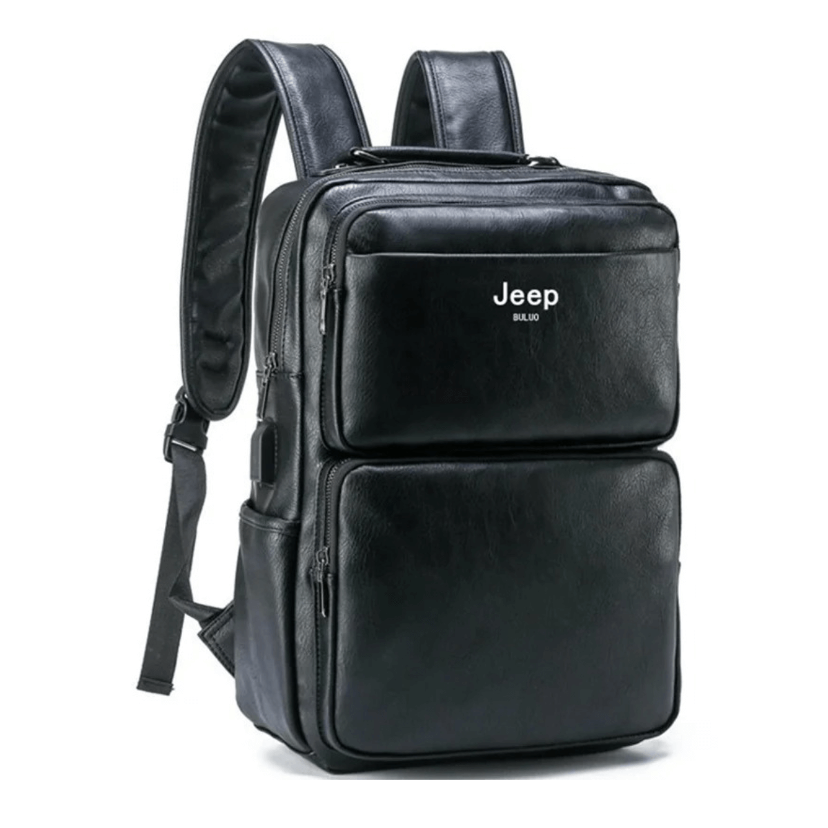 Mochila Executiva para Notebook Em Couro Jeep