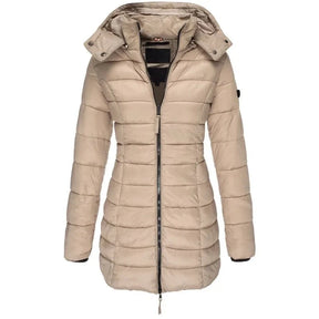 Jaqueta Parka Feminina Puffer Justa ao Corpo - Loja Morada