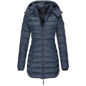 Jaqueta Parka Feminina Puffer Justa ao Corpo - Loja Morada