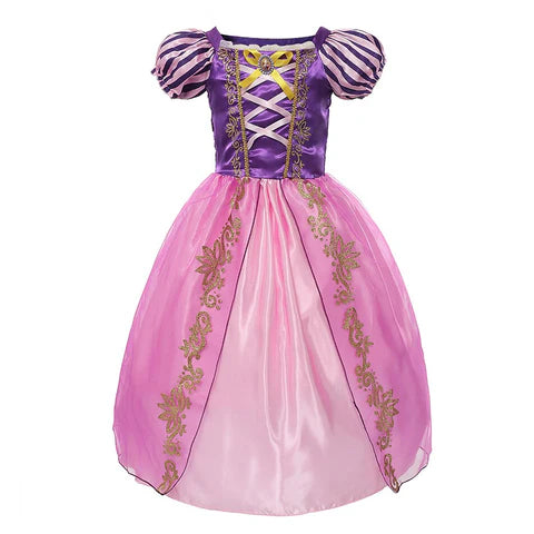 Vestido Fantasia Rapunzel Baile Real Loja Morada