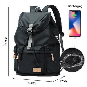 Mochila Masculina Raramen Nylon Impermeável - Porta USB