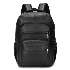 Mochila Masculina Carmel de Couro Porta USB