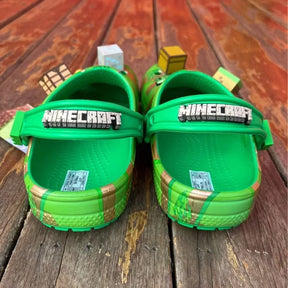 Sandália Infantil Crocs Minecraft Verão Morada