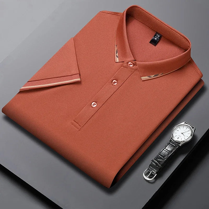 Camisa Masculina Polo de Algodão Monocromático