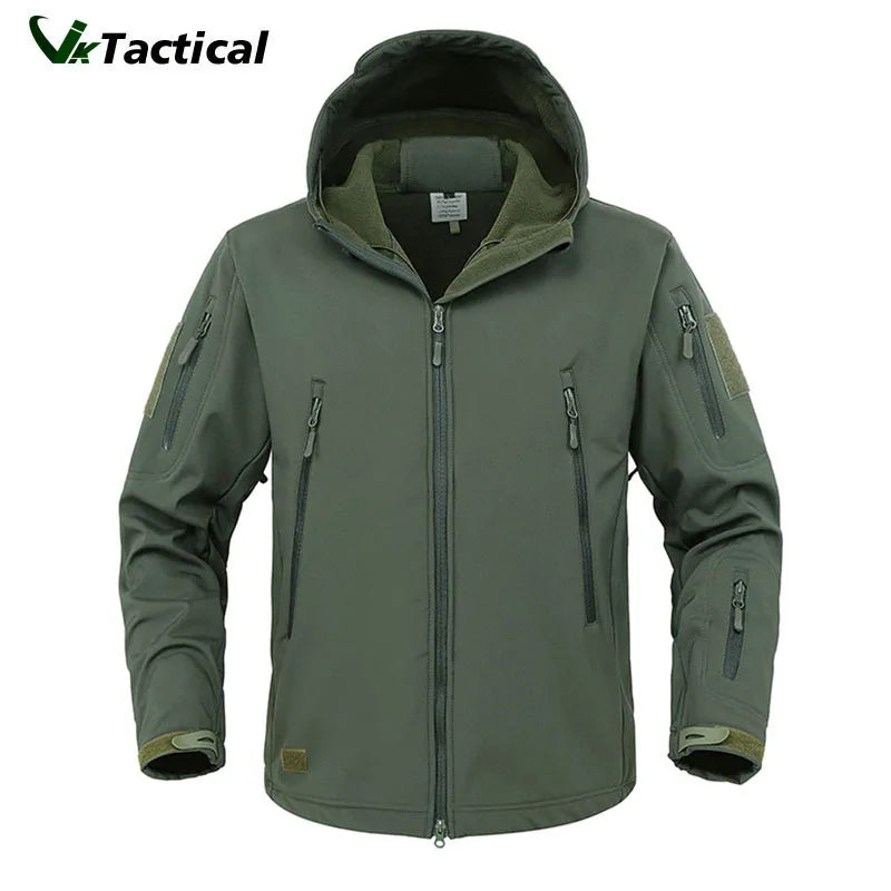 Jaqueta Masculina Tactical Pele de Tubarão Impermeável