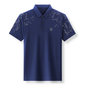 Camisa Masculina Polo B Estampada Casual