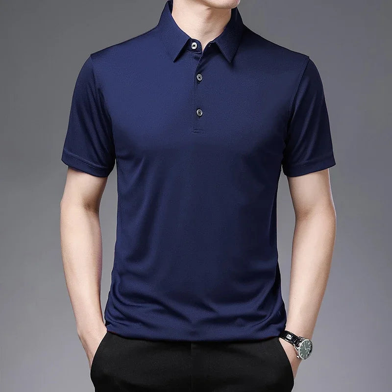 Camisa Masculina Casual Slim Polo Empresarial