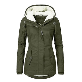 Jaqueta Parka Feminina Forrada com Lã para Inverno Glacier - Loja Morada