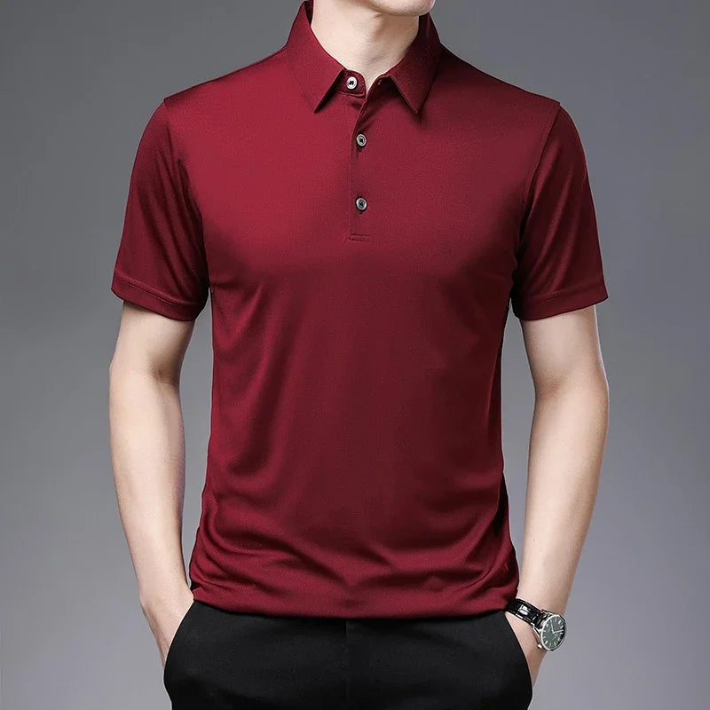 Camisa Masculina Casual Slim Polo Empresarial