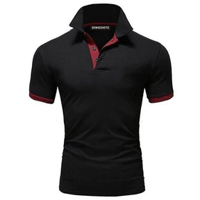 Camisa Masculina Polo Slim Casual Gola Baixa