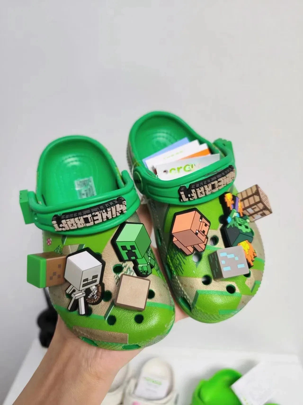 Sandália Infantil Crocs Minecraft Verão Morada