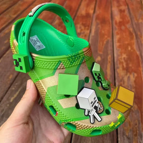 Sandália Infantil Crocs Minecraft Verão Morada