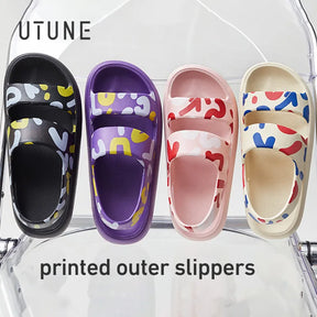 Chinelo Feminino Utune Slides Plataforma