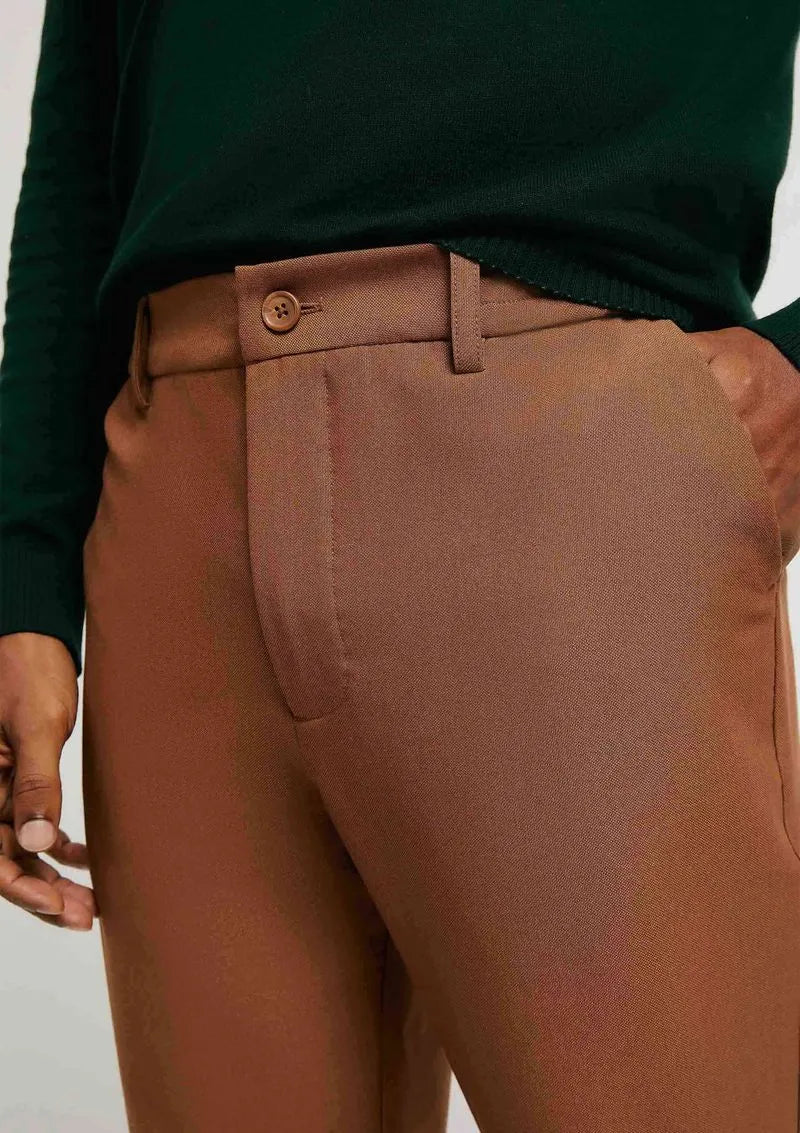 Calça Masculina Henry Reta Chino Em Tecido