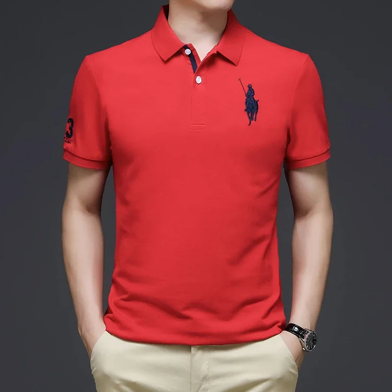 Camisa Masculina Polo Clássica Morada