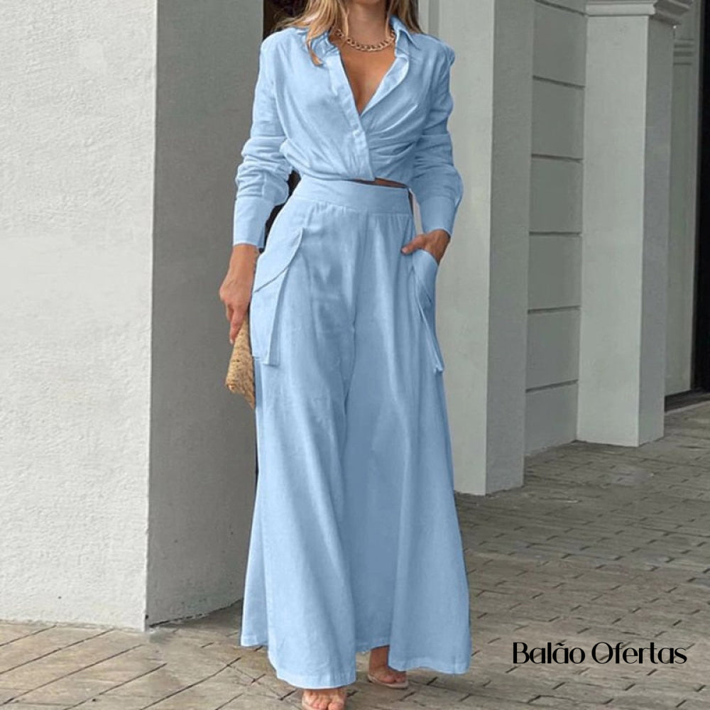 Conjunto Feminino Casual Nina - Moda Feminina Morada