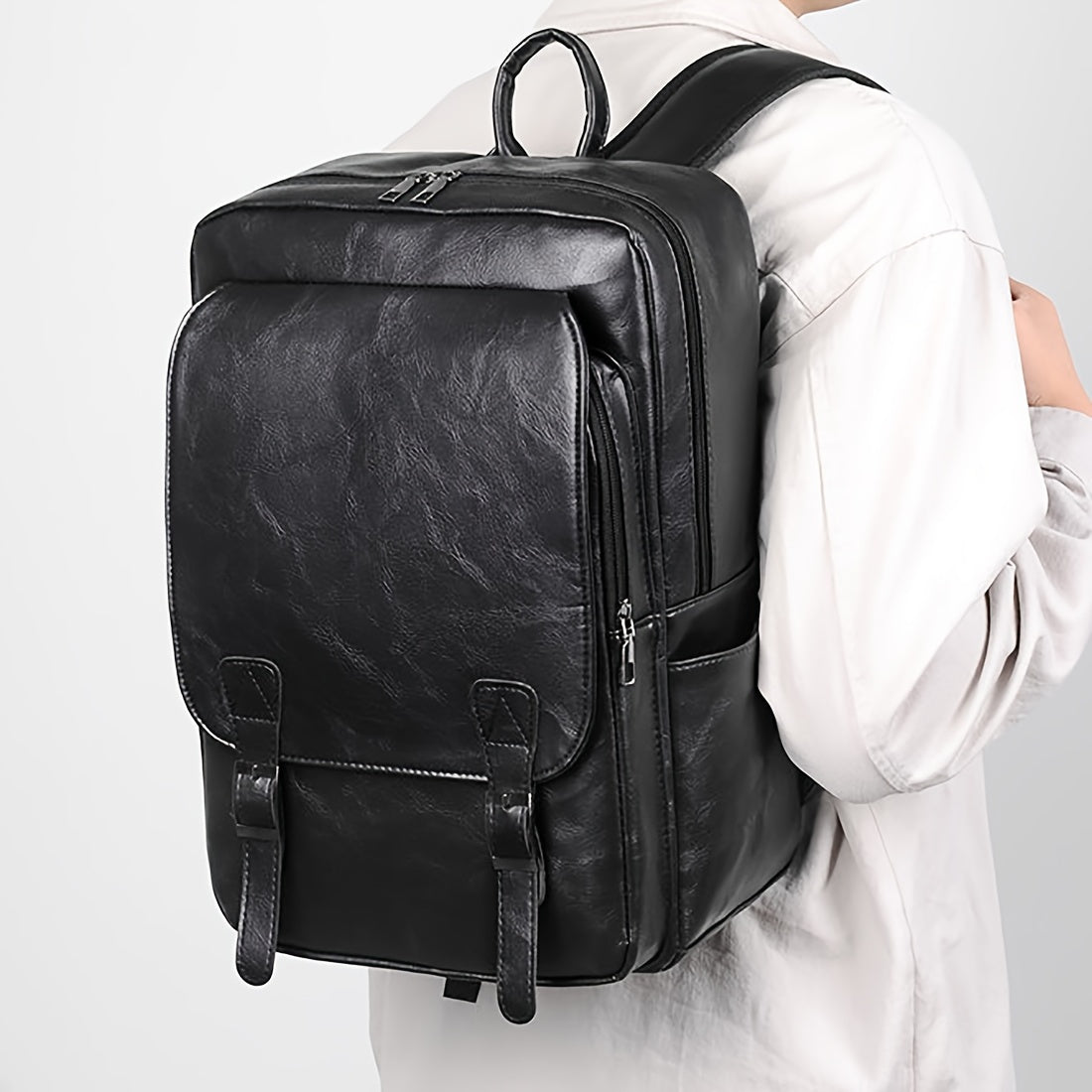 Mochila Executiva Britânica Para Notebook - Couro Legitimo