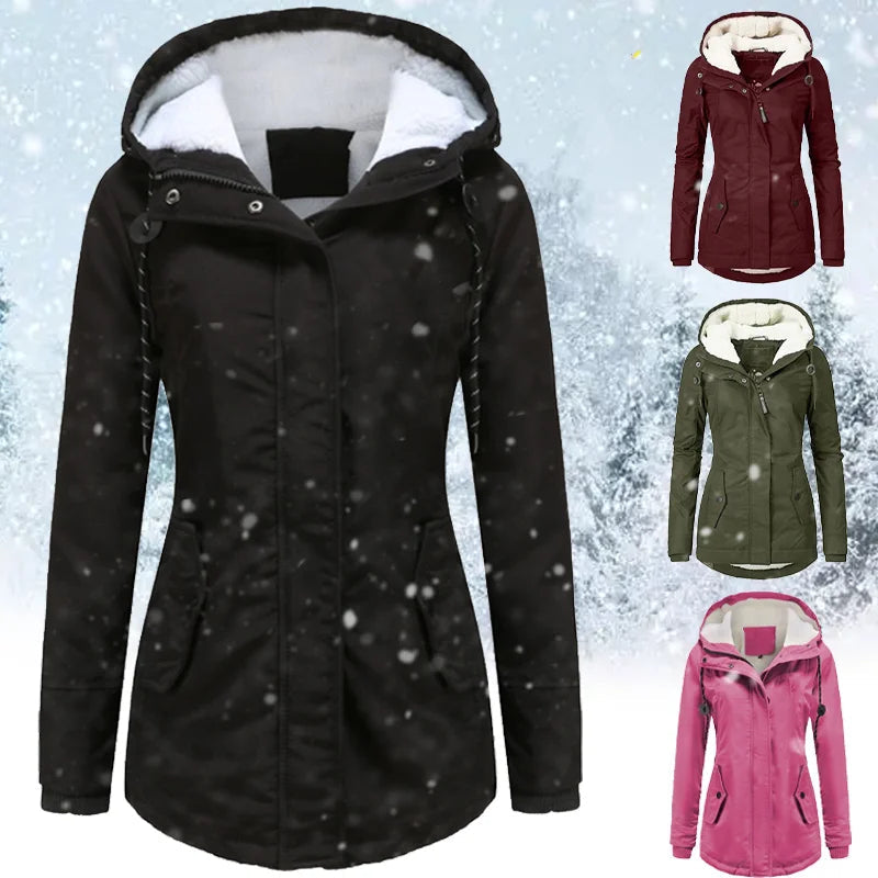 Jaqueta Parka Feminina Forrada com Lã para Inverno Glacier - Vermont ( PROMOÇÃO FINAL DE ANO )