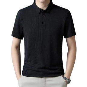 Camisa Masculina Polo em Seda de Gelo