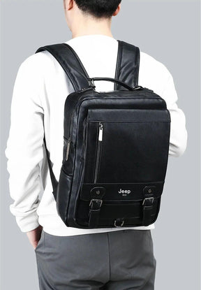 Mochila Executiva Masculina de Couro - Jeep Buluo - Loja Morada