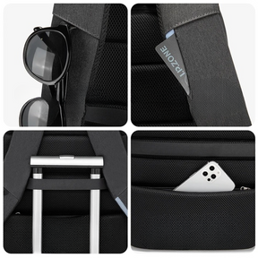 Mochila Executiva Luxo e Conforto LM91 - Notebook 17'', Impermeável e Porta USB - Loja Morada