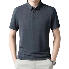 Camisa Masculina Polo em Seda de Gelo