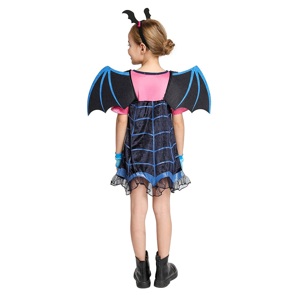 Vestido Fantasia Vampirina e Acessório de Brinde - Promoção Loja Morada