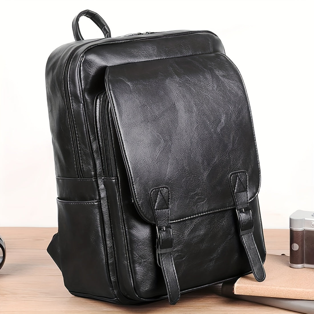 Mochila Executiva Britânica Para Notebook - Couro Legitimo