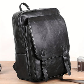 Mochila Executiva Britânica Para Notebook - Couro Legitimo