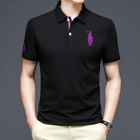 Camisa Masculina Polo Clássica Morada