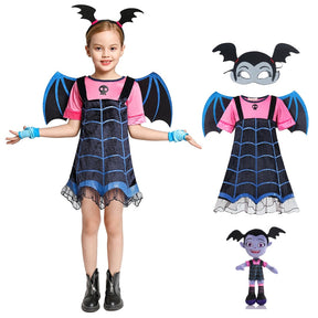 Vestido Fantasia Vampirina e Acessório de Brinde - Promoção Loja Morada