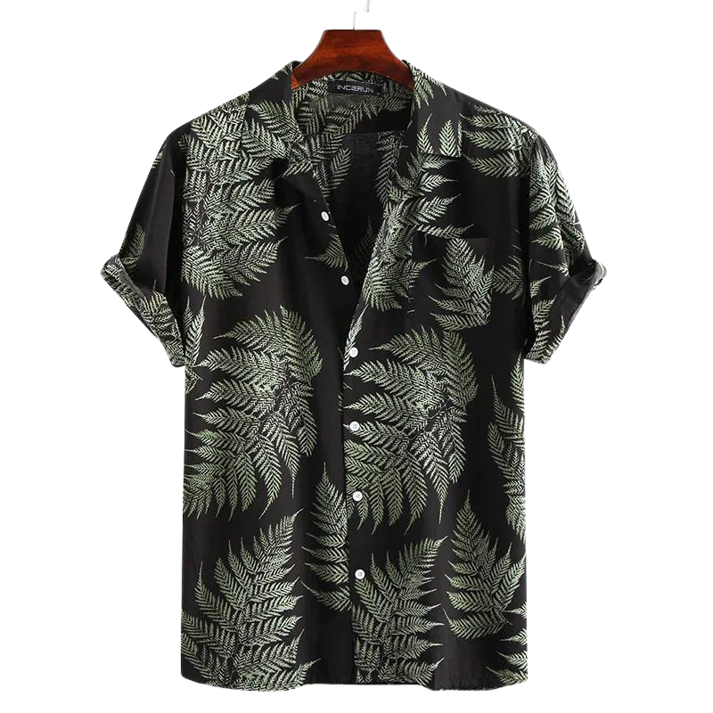 Camisa Masculina Curta Havaiana Moda Praia