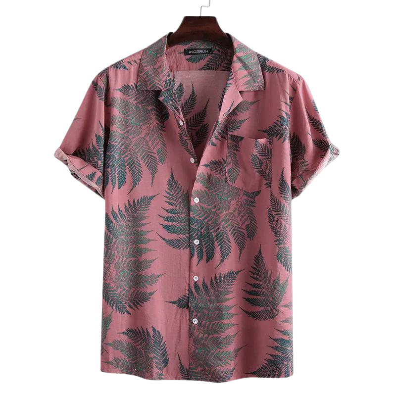 Camisa Masculina Curta Havaiana Moda Praia