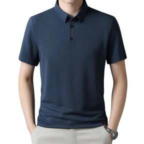 Camisa Masculina Polo em Seda de Gelo