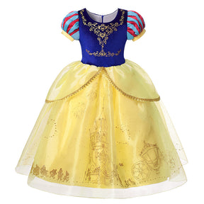 Fantasia Branca de Neve Infantil com Tiara e com Peruca (Brinde) - Promoção Loja Morada