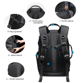 Mochila Levi Para Notebook Impermeável - Grande Capacidade