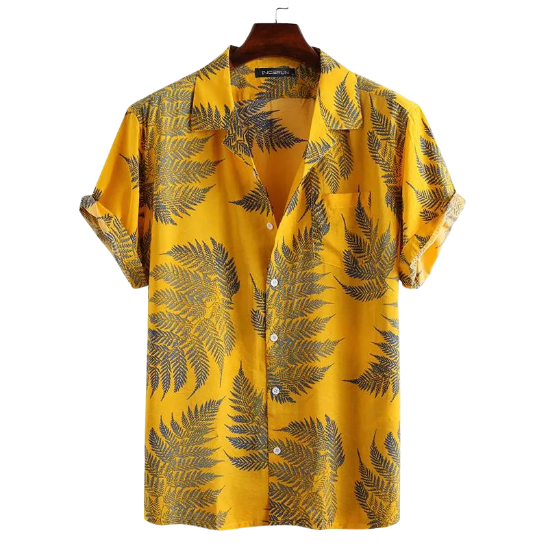 Camisa Masculina Curta Havaiana Moda Praia