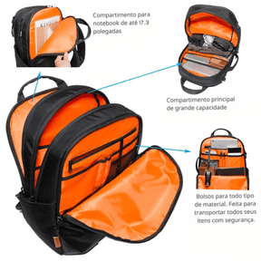 Mochila Levi Para Notebook Impermeável - Grande Capacidade